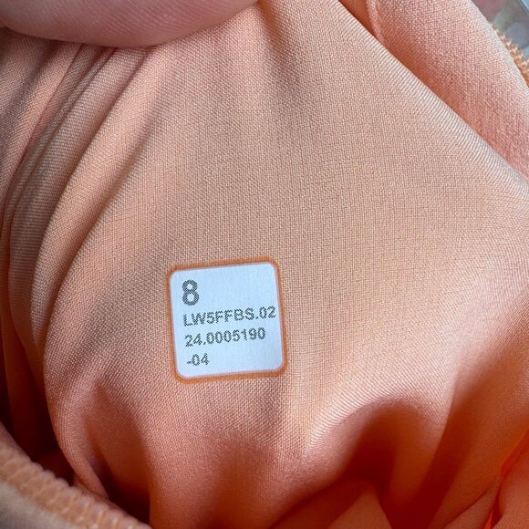 Lululemon Swift Mid Rise Wide Leg Pant Peach Bellini Orange Size 8 Medium - Picture 6 of 6